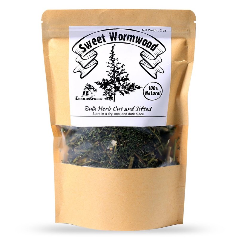 EidolonGreen Artemisia Annua (Sweet Wormwood/Sweet Annie/Qinghao/개똥쑥) Dried Bulk Herbs 2