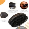 Kobe Palm Men's Military Style Boar Bristle Hair Brush/Beard Brush