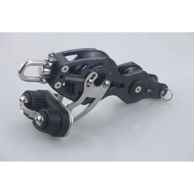 Blue Shark: 57mm Single Fiddle Becket Adjustable Aluminum Cam Block