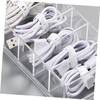LABRIMP 1PC Transparent Multi Function Cable Storage Box Desktop Organizer