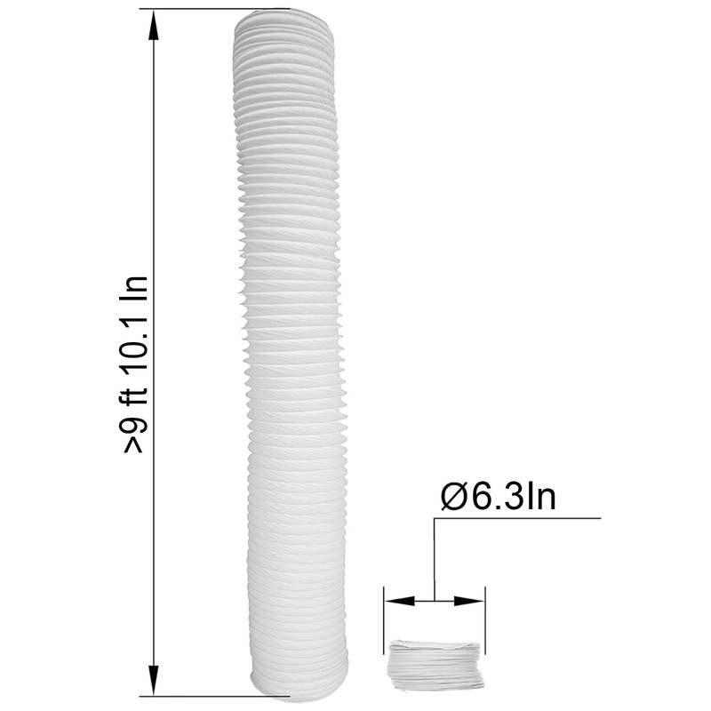 Vent Systems Diameter 160 mm 3 m long PVC flexible