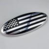 7 inch American Black Flag Emblem Replacement, 7" x 2