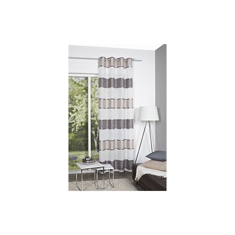 FASHION FOR HOME Home Fashion 051777 0560 Fabric Stone Eyelet