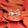 Story Jewellery Silver Plated Heart Wire Promise Rings for Women,