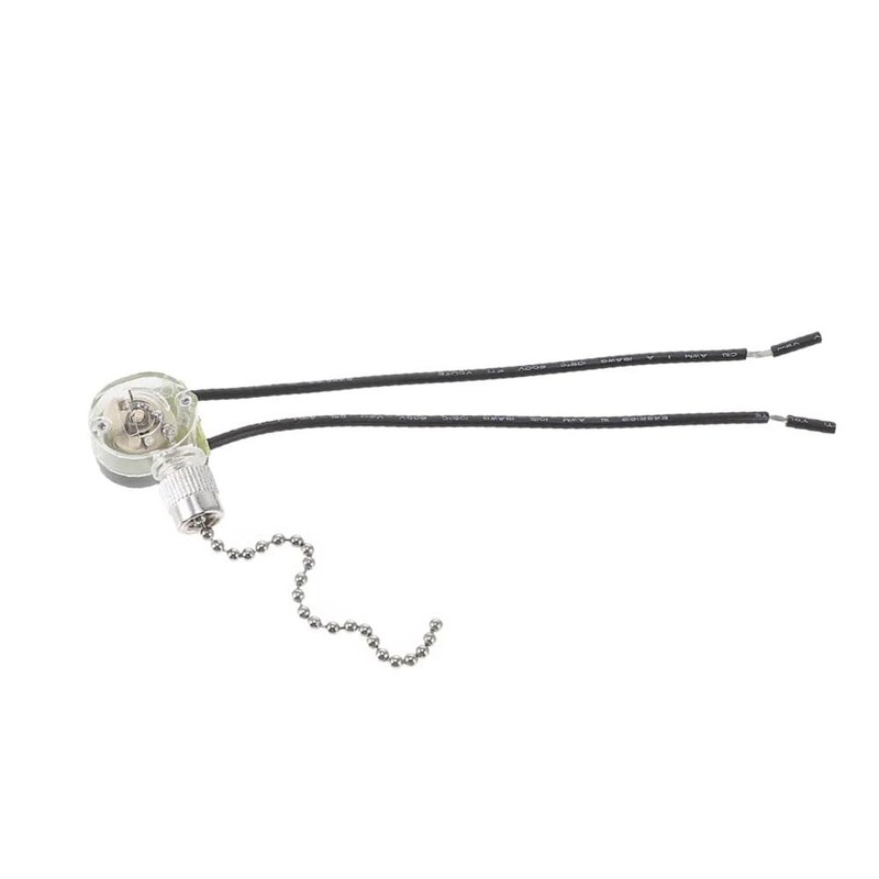 Clear Pull Chain Switch for Lamps and Fixtures Zipper Switch