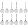 Creative Hobbies Clear Plastic Ornament Balls, Open Front with Flat