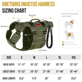 OneTigris Dog Lift Harness for Large Dogs, Dog Support Sling for Back Legs, Dog Lifter with Handles Invictus Multifunctional Mobility Assistance Vest Dog Hip Support Brace (Olive, M)