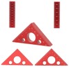 FTtool 3D Triangular Ruler Measuring Height Gauge Aluminum Alloy Markings