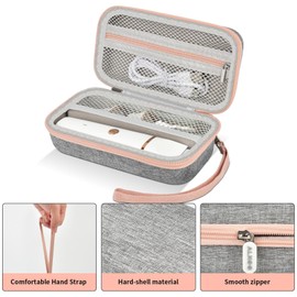 ALKOO Case for Risina Women's Bikini Trimmer & Electric Razors - Travel Holder for Pubic Hair Trimmer, Lady Shaver, Intimate Grooming Tools & Accessories, Storage Bag Only- Grey