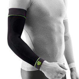 Bauerfeind Sports Compression Arm Sleeves (1 Pair) - Air Knit Fabric Breathable, Durable, Washable (Black,Small/X-Long)
