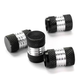 Unbranded 4Pcs Universal Valve Stem Wheel Caps Dust Cover For Cars Trucks Bike Sport Black