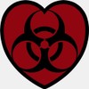 CafePress Biohazard HeartRd4 Small Die Cut Sticker, 3"x4" Glossy Finish
