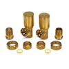 Brushed Brass Radiator Valves Angled Straight Corner 15mm Traditional Towel