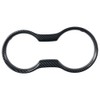 Carbon Fiber Cup Holder Cover Frame Trim Car Interior Center