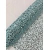Mia Fabrics Beaded Sequins Pearl Fabric - Tiff Blue Embroidered