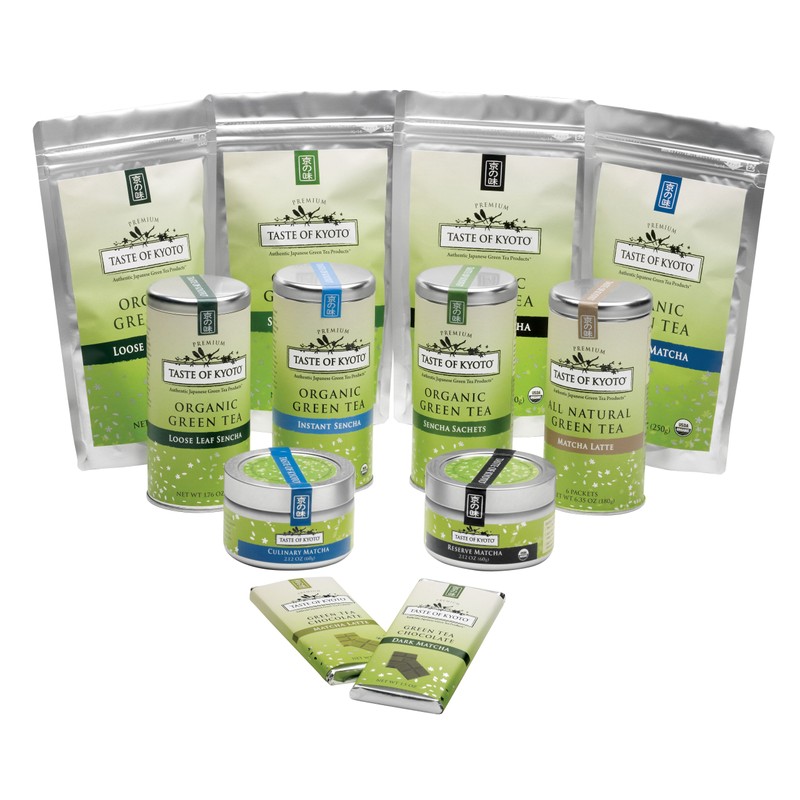 TASTE OF KYOTO Sencha Green Tea Sachets, Bulk Premium, 50