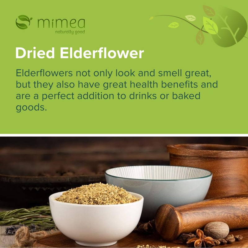 Mimea Elderflowers Dried | 1kg | Quality Ingredients | Great