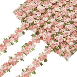 PH PandaHall Handicraft Blades, Embroidered, Floral Pattern, Lace Ribbon, Colorful Flower Motif, Lace Trim, High-quality, Decorative, Trim, Curtain, Clothes, Pillow, Hat, Decorative, Handmade