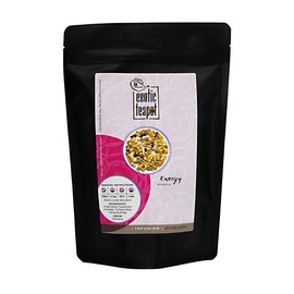 The Exotic Teapot – Energy Ayurvedic Chai Tea, 150g pouch, Spicy Herbal Blend with Turmeric and Ginger