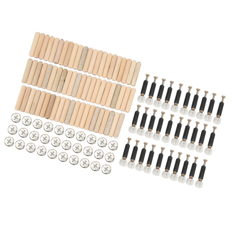 Cam Fittings Set with Dowel Pre Inserted Nut for Cabinet