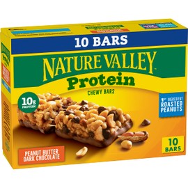 Nature Valley Nature Valley Chewy Protein Granola Bars, Peanut Butter Dark Chocolate, 10 Bars, 14.2 OZ