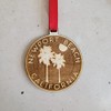Newport Beach Ornament California Christmas American Wood Engraved 3.1" CA