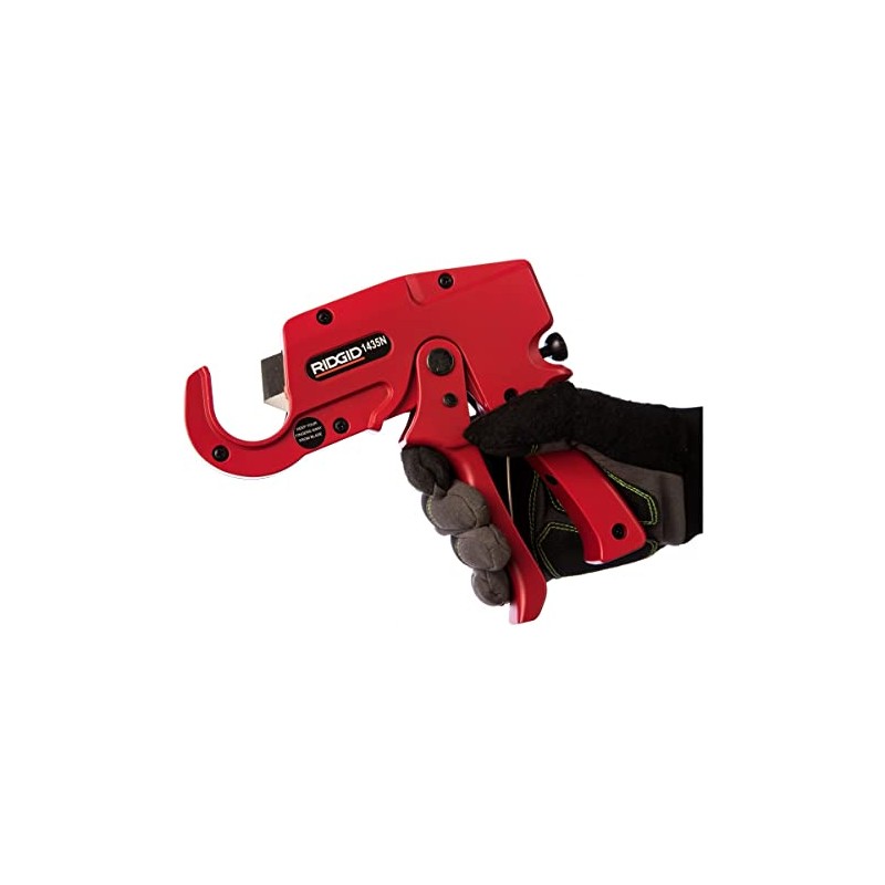 RIDGID 26821 Model 1435N Ratchet Cutter for Plastic Pipe; 6-35