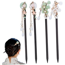 Beavorty 4sets Chinese Hair Sticks Hair Chopsticks for Women Pins for Long Wooden Pins Styling 4pcs*4