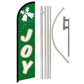 Joy (Bells) Windless Banner Flag & Pole Kit