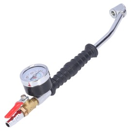 Tire Inflator with Pressure Gauge, 0-220psi Tires Inflators Nozzle Large Dial for Car for Motorcycle