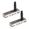 QUARKZMAN Pack of 2 Straight Single Linear Slider Potentiometer 3