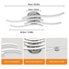 Sweier 24 W LED Ceiling Light, Curve Shape, 5-100% Dimming