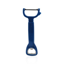 Multifunction Kitchen Tool, 3-in-1 Vegetable Peeler Corkscrew and Beer Bottle Opener, Stainless Steel