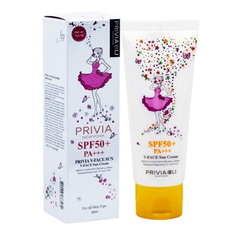 Privia V-Face Sunscreen 60ml 5ea