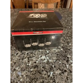 Snap-on New Snap-on Tools 100th Anniversary 10 oz Glassware Set Four 10 Oz Glasses