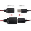 8PCS USB to Alligator Clip Adapter Cable Male USB to