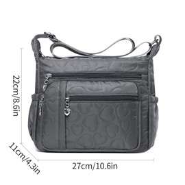 Women Shoulder Handbag Roomy Multiple Pockets Bag Ladies Crossbody Purse Tote Top Handle Satchel