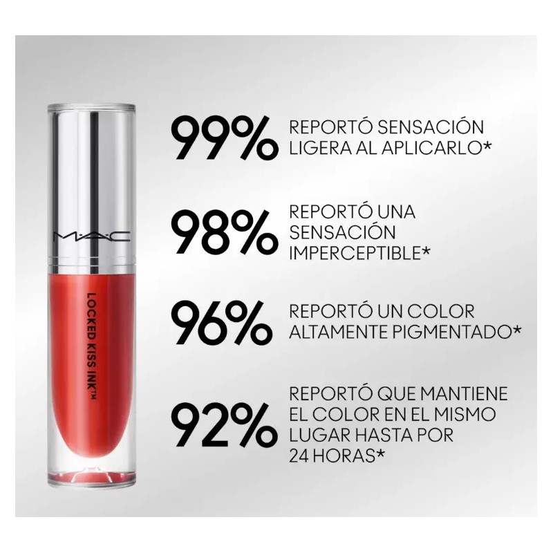 Labial Líquido De Alta Duración Mac Locked Kiss Ink 24hrs