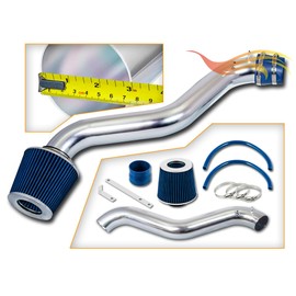 Rtunes Racing Short Ram Air Intake Kit + Filter Combo Compatible For 92-96 Honda Prelude / 94-97 Honda Accord L4 (Blue)