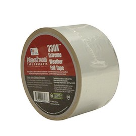 Nashua 330X Extreme Weather HVAC Foil, Metal, Aluminum Repair Tape, 3.5 mil Thick, 46m Length, 72 mm Width