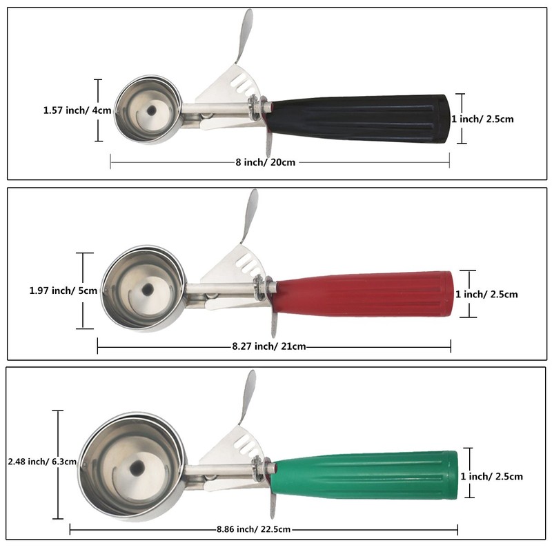 Saebye Cookie Scoop Set, Ice Cream Scoop Set, Multiple Size