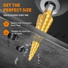 INTHEEND Step Drill Bit Set, 3 Pcs High Speed Steel