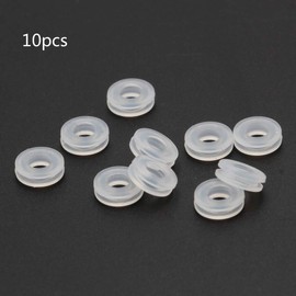caralin 10Pcs Earring Cushion Comfort Pads for Clip On Earrings Anti-Pain Silicone Earring Ring Cushion Silicone Accessory