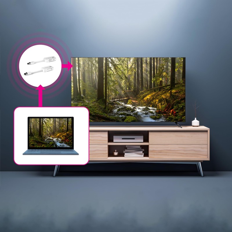 Aluratek Streamcast Pro Wireless 1080P HDMI Transmitter and Receiver Streaming