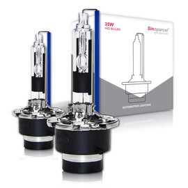Sinoparcel D2R Headlight Bulb -8000K 35W Replacement Xenon HID Bulb -2 Yrs Warranty- Pack of 2