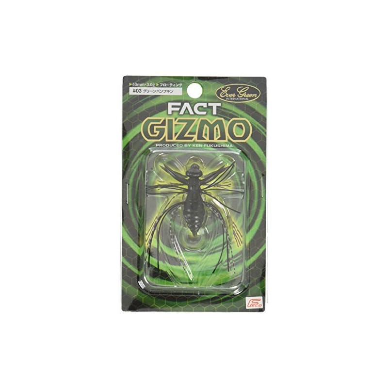 Evergreen #03 Worm Factory Gizmo Lure, 1.6 inches (4 cm),