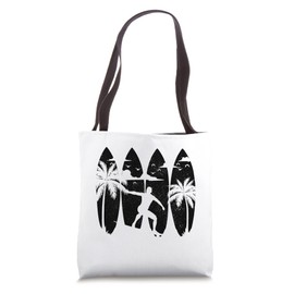 Surfer Surfboard Vintage Surfing Beach Summer Surf Tote Bag