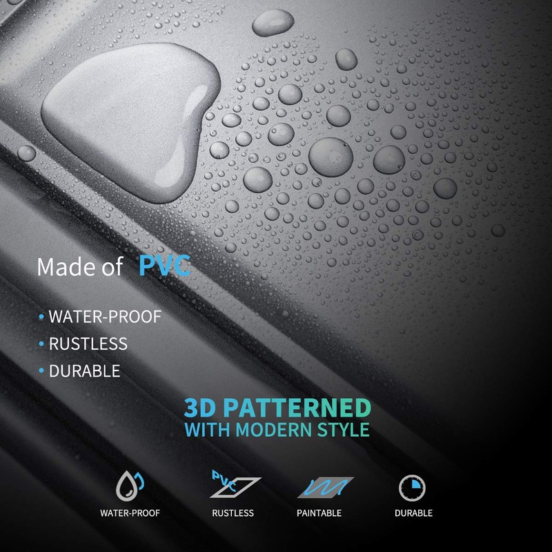 Art3d PVC Ceiling Tiles, 2'x2' Plastic Sheet in White (12-Pack)