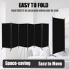6 Panel Room Divider, Folding Privacy Screen Wall Divider for