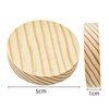 20PCS Pine Circle Plaque, 5x1cm Blank Unfinished Round Wooden Circles
